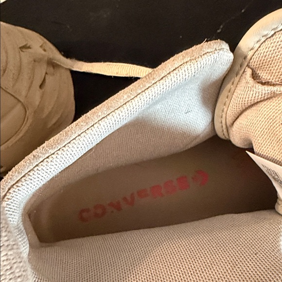 Converse Beige High-Top Women's Sneakers - Picture 7 of 9